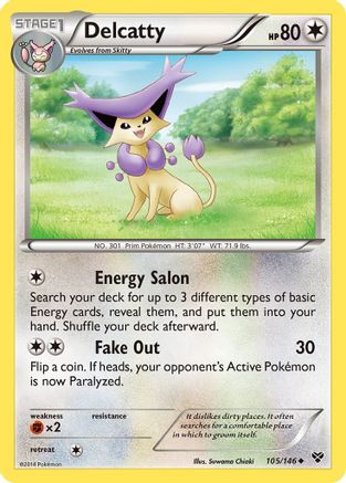 Delcatty (105/146) - XY Base Set Reverse Holofoil