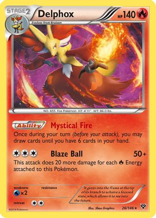 Delphox (26/146) - XY Base Set Reverse Holofoil