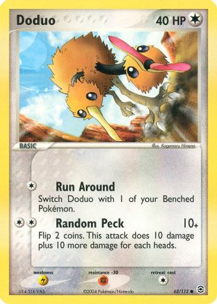 Doduo (62/112) - FireRed & LeafGreen Reverse Holofoil