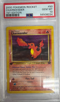 2000 POKEMON ROCKET #50 CHARMANDER 1ST EDITION PSA 10