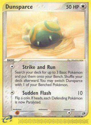 Dunsparce (60/100) - Sandstorm Reverse Holofoil