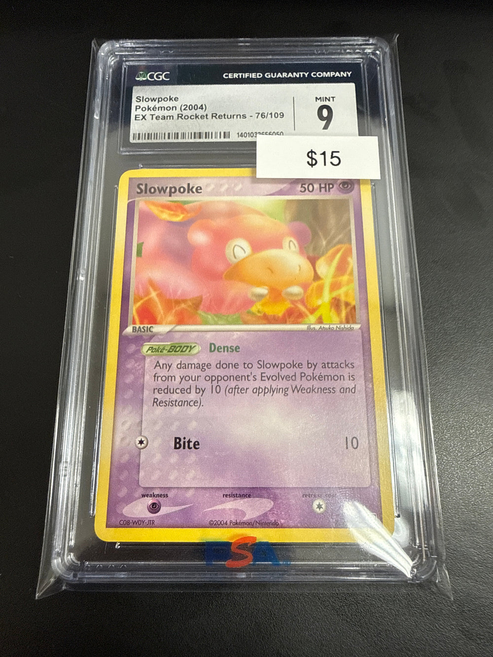 Pokemon Slowpoke Non-Holo #76/109 CGC 9