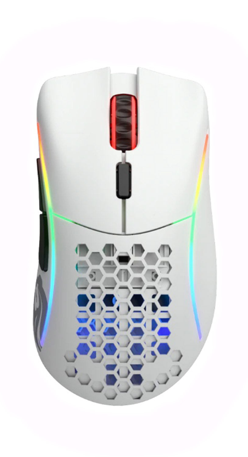 Glorious PC Model D Minus Matte White RGB Wireless Mouse
