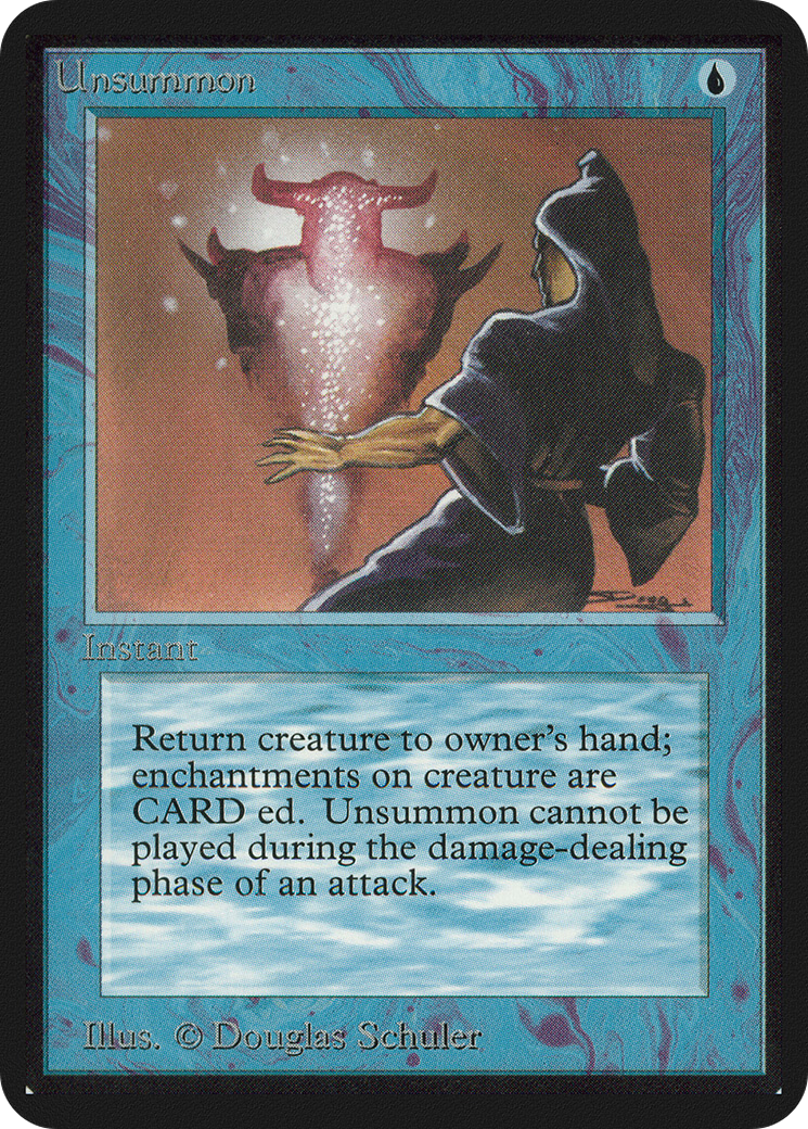 Unsummon (LEA-086) - Limited Edition Alpha