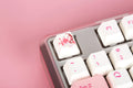 Varmilo Sword 2-87 Sakura R2 White LED TKL Dye Sub PBT Aluminum EC Mechanical Keyboard