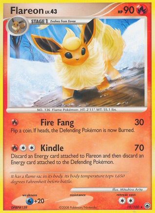 Flareon (19/100) - Majestic Dawn Reverse Holofoil