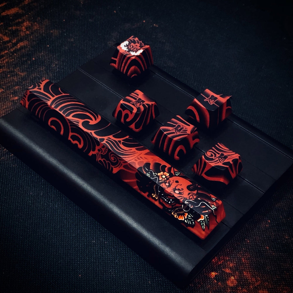 Traitors Chimimoryo 6 Key OEM Profile Dye Sub PBT Keycap Set