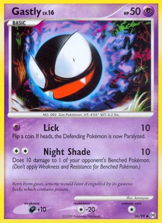Gastly (36/99) - Arceus Reverse Holofoil