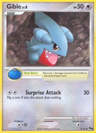 Gible (7/17) - POP Series 6 Holofoil