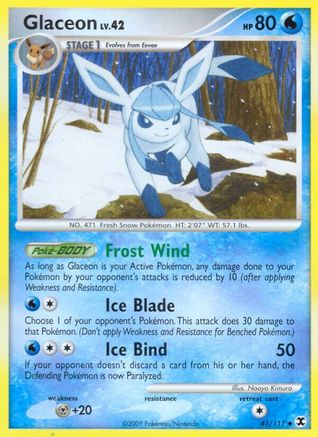 Glaceon (41/111) - Rising Rivals Reverse Holofoil