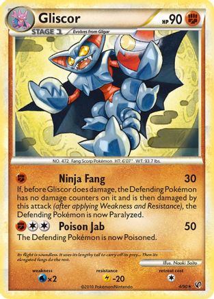 Gliscor (4/90) - Undaunted Holofoil