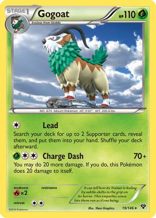 Gogoat (19/146) - XY Base Set Reverse Holofoil