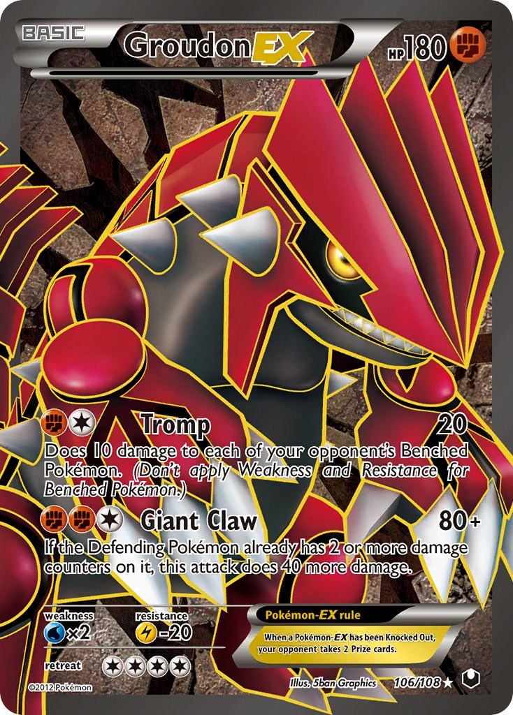 Groudon EX (106 Full Art) - 106/108 - (Dark Explorers)