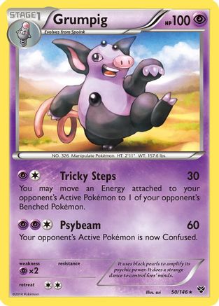 Grumpig (50/146) - XY Base Set Reverse Holofoil