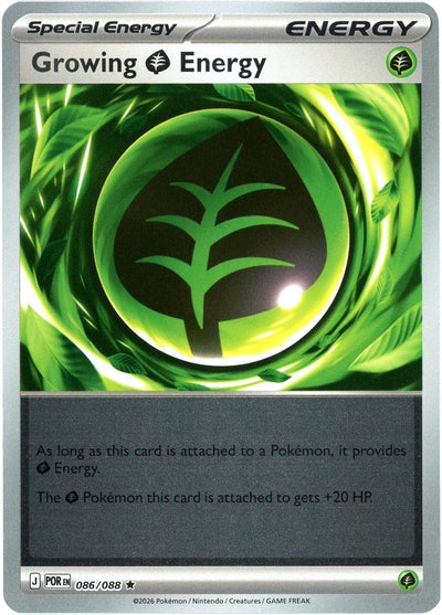 Growing Grass Energy - 086/088 - Rare [me03-086] [Reverse Holo]