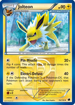 Jolteon (Team Plasma) (34/116) - Plasma Freeze