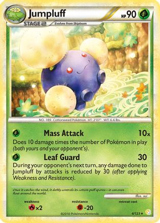 Jumpluff (6/123) - HeartGold SoulSilver Holofoil