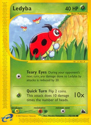 Ledyba (72/144) - Skyridge Reverse Holofoil