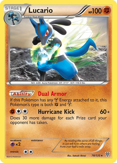 Lucario (78) - 78/135 - (Plasma Storm)