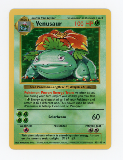 Venusaur — Rare|Shadowless|Holo — ID 16489