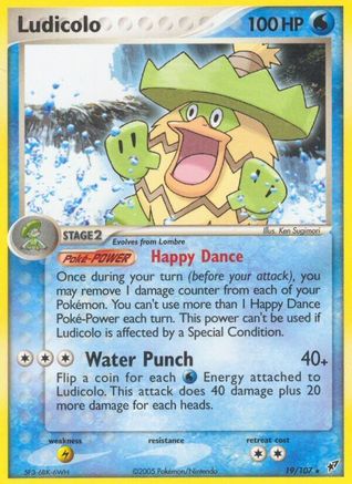 Ludicolo (19/107) - Deoxys Reverse Holofoil