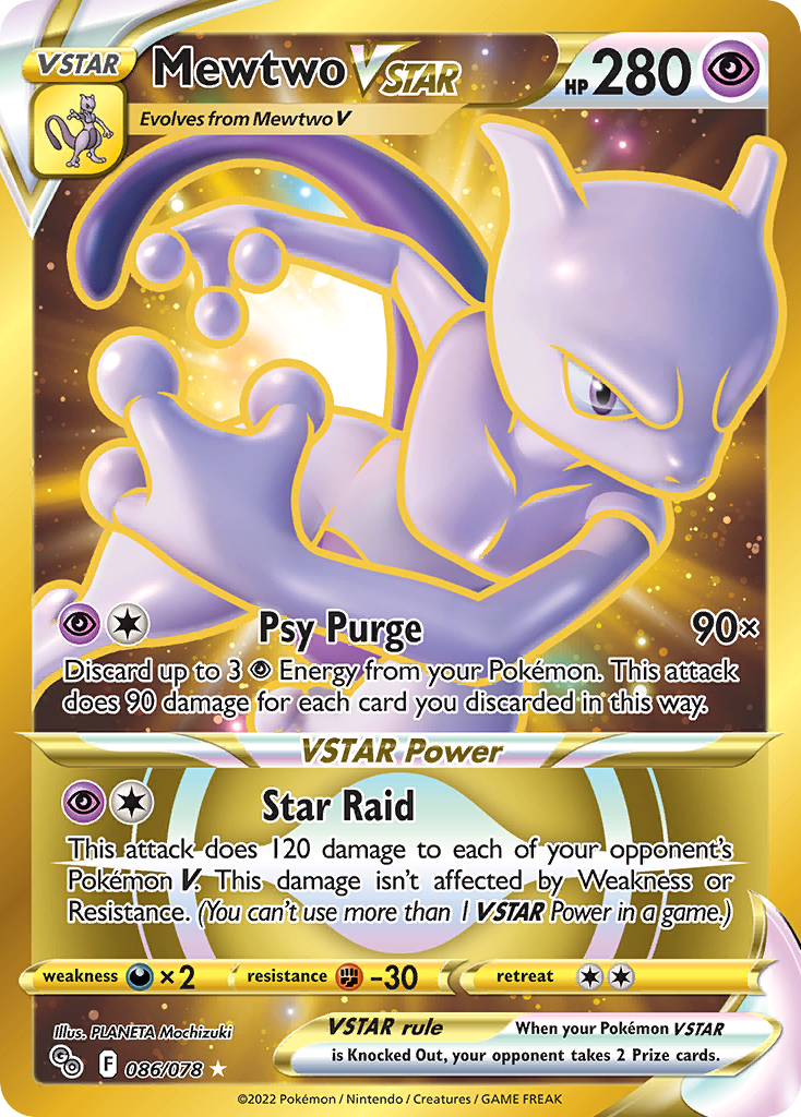 Mewtwo Vstar 86 78 Pokmon Go Holofoil