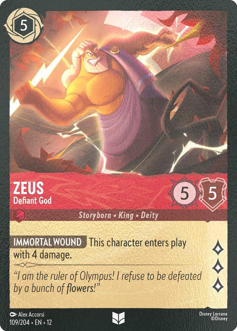 Zeus - Defiant God - 109/204 [Wilds Unknown] [Cold Foil]