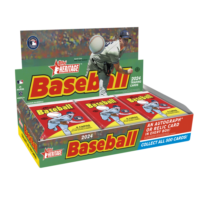 2024 Topps Heritage Baseball Hobby 12 Box Case