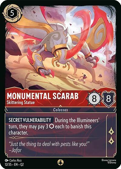 Monumental Scarab - Skittering Statue - 12/35 [Illumineer's Quest: Palace Heist] [Non-Foil]