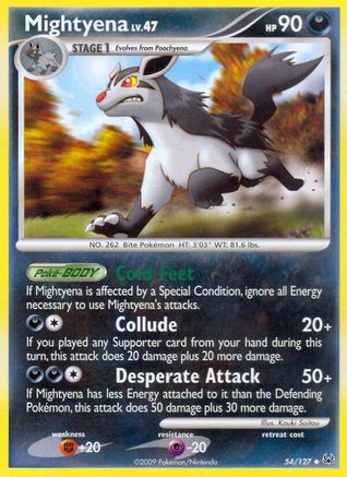Mightyena (54/127) - Platinum Reverse Holofoil