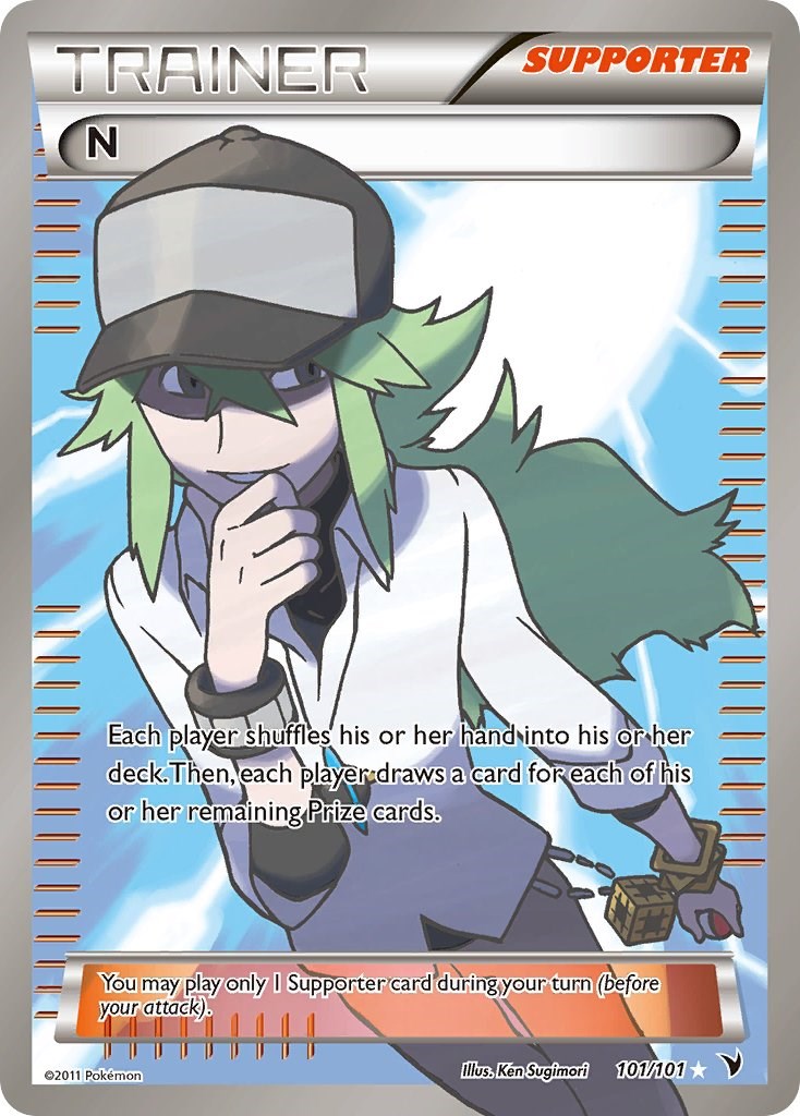 N (Supporter) (Full Art) - 101/101 - (Noble Victories)