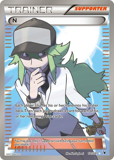 N (Supporter) (Full Art) - 101/101 - (Noble Victories)