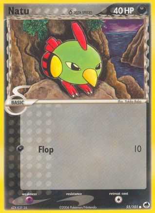 Natu (Delta Species) (55/101) - Dragon Frontiers Reverse Holofoil