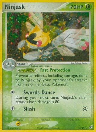 Ninjask (13/107) - Deoxys Holofoil