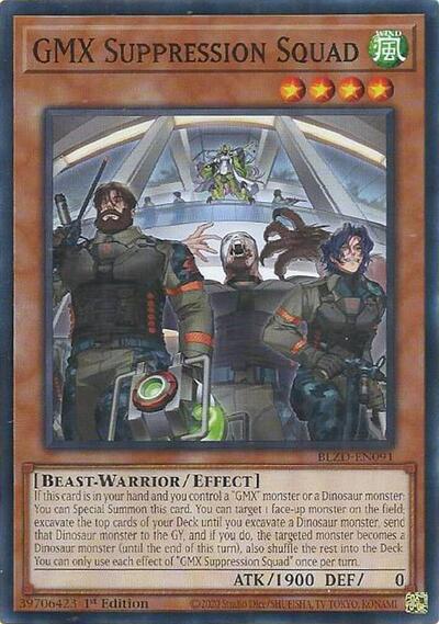 GMX Suppression Squad - BLZD-EN091 - Common - 1st Edition