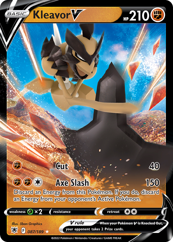 Kleavor V 87 189 Astral Radiance Holofoil
