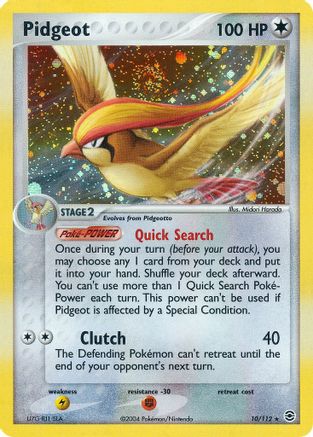 Pidgeot (10/112) - FireRed & LeafGreen Holofoil