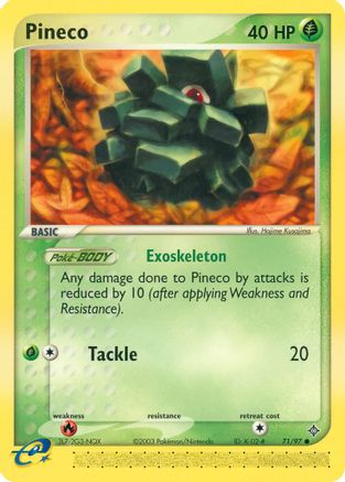 Pineco (71/97) - Dragon Reverse Holofoil