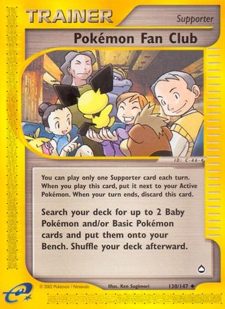 Pokemon Fan Club (130/147) - Aquapolis