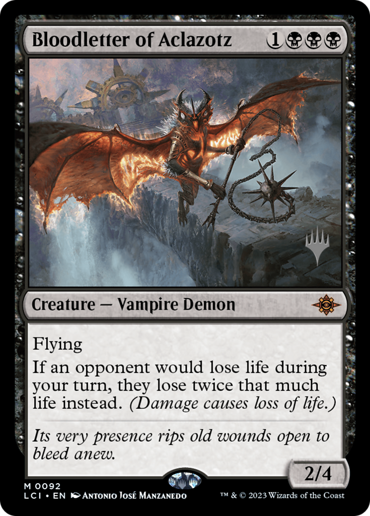 Bloodletter of Aclazotz (PPLCI-092) - The Lost Caverns of Ixalan Promos Foil