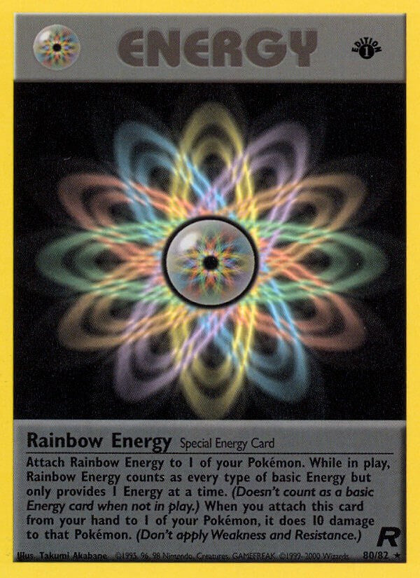 Rainbow Energy (80) - 80/82 - (Team Rocket)