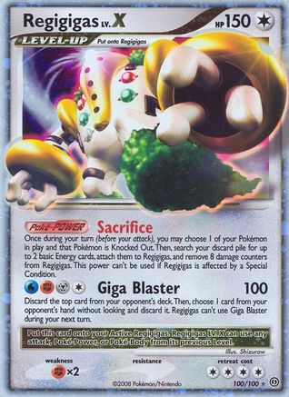 Regigigas LV.X (100/100) - Stormfront Holofoil
