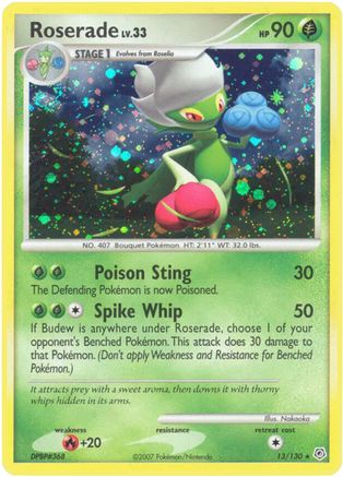 Roserade (13/130) - Diamond and Pearl Reverse Holofoil