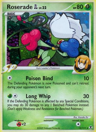 Roserade GL (12/111) - Rising Rivals Holofoil