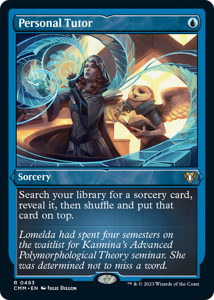 Personal Tutor (CMM-493) - Commander Masters Etched Foil