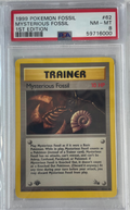 1999 POKEMON FOSSIL MYSTERIOUS FOSSIL 1ST EDITION #62 PSA 8
