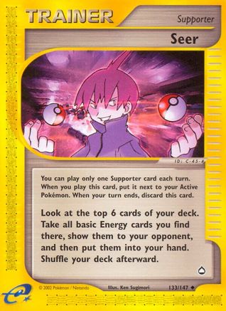 Seer (133/147) - Aquapolis Reverse Holofoil