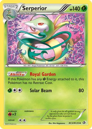 Serperior (RC3/RC25) - Legendary Treasures Radiant Collection Holofoil