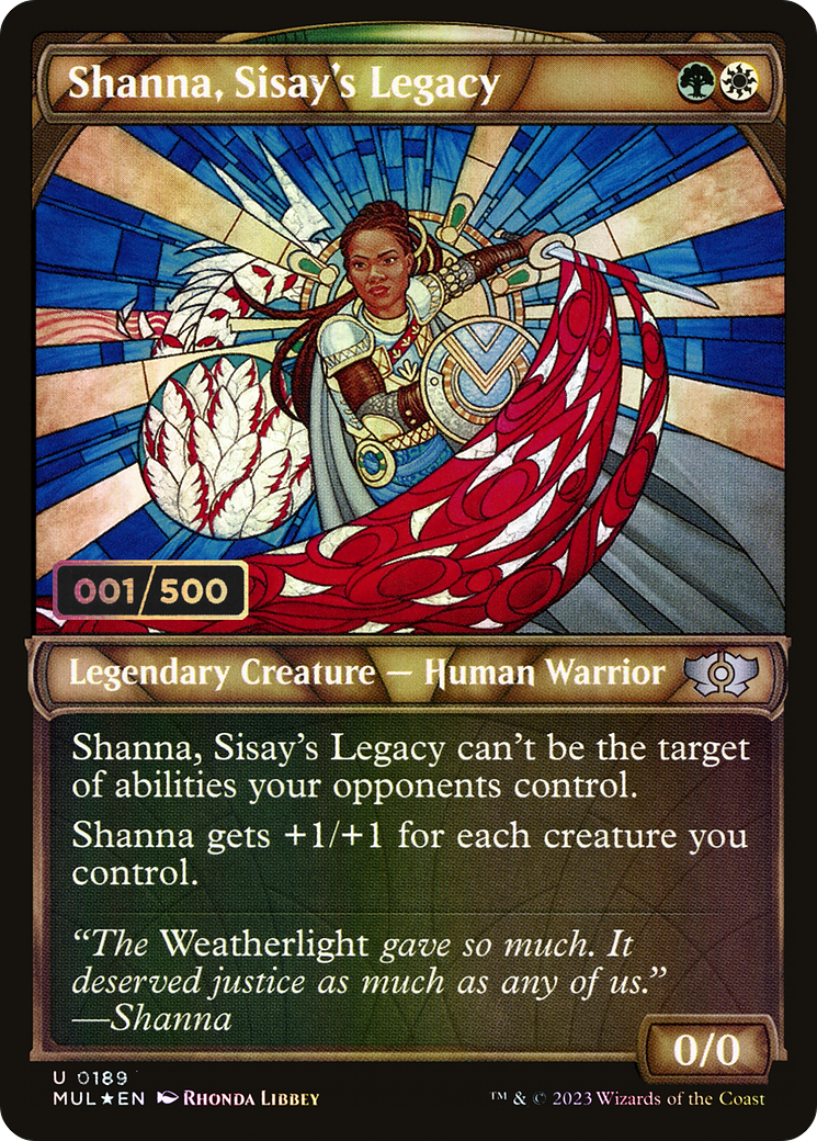 Shanna, Sisay's Legacy (MUL-189Z) - Multiverse Legends: (Showcase) Foil