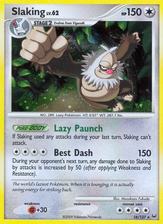 Slaking (16/127) - Platinum Holofoil